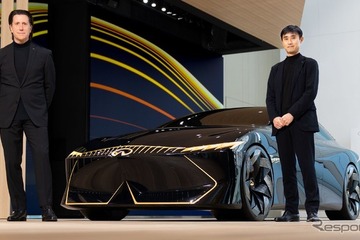 スカイライン 次期型？ 新写真を公開、インフィニティのEVセダンコンセプト『ビジョンQe』 画像