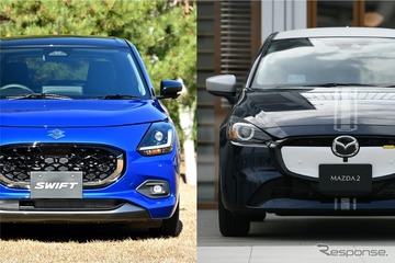 【スズキ スイフト 新型】スペック比較：マツダ2…選ぶのは質感か、軽快感か 画像