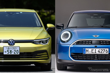 【MINI クーパー 5ドア vs ゴルフ】スペック比較…5ドア・ハッチバックとしての立ち位置は？ 画像