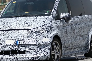 メルセデスベンツ『Vクラス』はフル電動、自動運転は国産ミニバンとレベル違い 画像