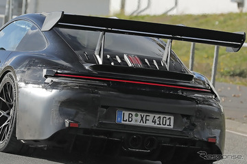最後の非電動・非ターボの水平対向6気筒…ポルシェ『911 GT3 RS』をスクープ！ 画像