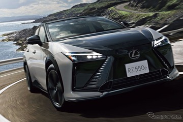 電動SUV『RZ』に改良新型、レクサス初のステアバイワイヤ搭載「F SPORT」追加…790万円から 画像