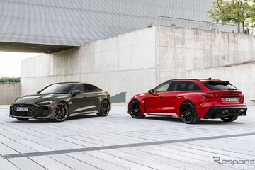 アウディ『RS 5』新型、510馬力のPHEVに…世界初の電気機械式トルクベクタリング採用 画像