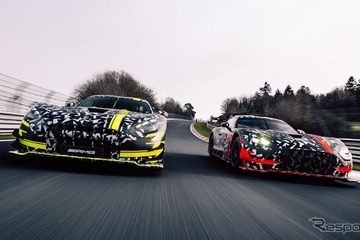 メルセデスAMG、GT3と「ブラックシリーズ」次期型を開発中…プロトタイプの写真を公開 画像