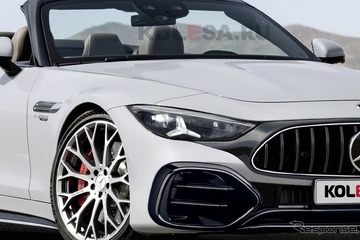 メルセデスAMG『SL』新型、より攻撃的に！…最終デザインをプレビュー 画像