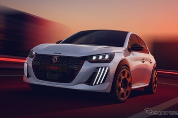 プジョー『E-208 GTi』、市販版を発表…Bセグ最強の281馬力電動ホットハッチに 画像