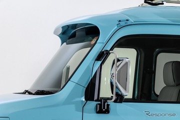 ダムド、ホンダ『N-VAN』用「トラックミラー」と「ルーフバイザー」を発表…純正超えの視野角とレトロデザインを両立 画像