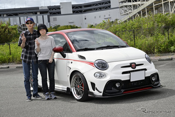 白×赤×黒で魅せる！ 走りも楽しめる大人のアバルト595…CARTUNE ALL USERS MEET神戸 画像
