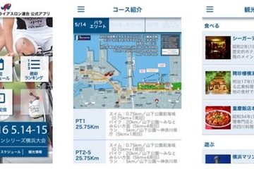 NTTグループ、トライアスロン公式スマホアプリを配信 画像