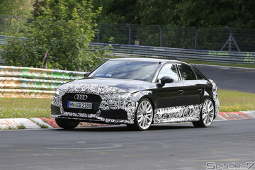 アウディ最小にして最強のセダン、400馬力「RS3」がニュルに来た！ 画像