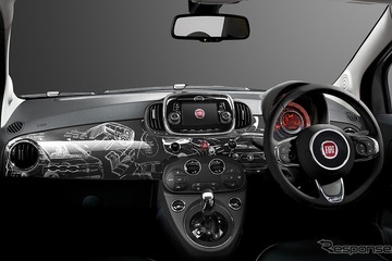 フィアット 500、ちょっとガリレオな限定車…ホイールセンターキャップに円周率 画像