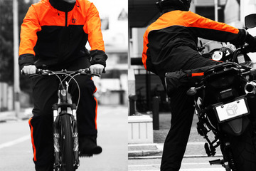 自転車通勤者向けレインウェア「ライダーズレインウェア」 画像