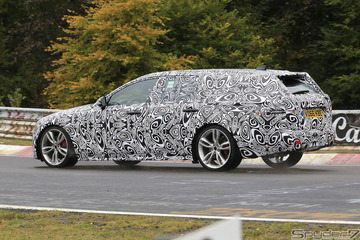 日本導入もあるぞ！走破性大幅向上のジャガーXFスポーツブレーク次期型、ニュルで高速テスト 画像