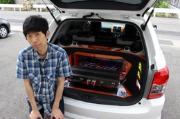 フロントスピーカーをハーモテックに変更した今回のリメイク。オーナーの栗原さんも、そのサウンドとデザインに大満足。 フロントスピーカーをハーモテックに変更した今回のリメイク。オーナーの栗原さんも、そのサウンドとデザインに大満足。