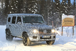 豪雪が似合いすぎ…600馬力のメルセデス「AMG G63」次期型、安定のドライビングを見せつける【動画】 画像