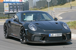 ポルシェ 911 GT3 RS 次期型、さらに攻撃的スタイルで9月登場へ 画像