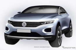 フォルクスワーゲンの新型SUV、T-Roc …スケッチ公開 画像