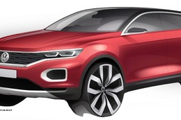 VWのコンパクトSUV、T-Roc …リアスタイルも見えた 画像