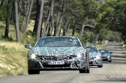 BMW i8 ロードスター、プロトタイプがアルプスでテスト…開発は最終段階に 画像