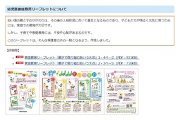 千葉県、幼児・小中学生の保護者向け家庭教育リーフレット 画像