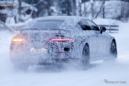 メルセデスAMG GT 4ドア、750馬力の「S」か!? 魅惑のヒップを激写 画像