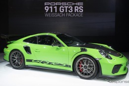 ポルシェ 911 GT3RS に軽量仕様の「ヴァイザッハ パッケージ」…ニューヨークモーターショー2018 画像