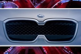 BMWブランド初のEV、iX3 のティザーイメージ…北京モーターショー2018で発表へ 画像