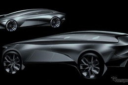 アストンマーティン ラゴンダ EV、ティザースケッチ…2021年発表へ 画像