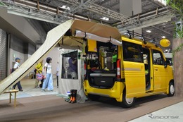 早くもホンダ N-VAN のキャンピングカーが登場…東京キャンピングカーショー2018 画像