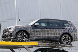 BMWの最高級SUV「X7」、 PHEV設定で11月デビューへ…輸送中を激写！ 画像
