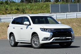 【三菱 アウトランダーPHEV 新型試乗】モーターの存在感強く、車格も従来より上がった印象…片岡英明 画像