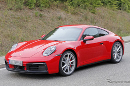 赤いボディの「S」も捕捉…ポルシェ 911 新型、発表直前フルヌード 画像