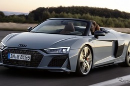 アウディ R8 改良新型、620馬力で最高速331km/hに…ニューヨークモーターショー2019で発表へ 画像