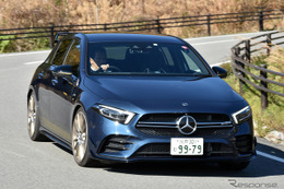 【メルセデスAMG A35 新型試乗】走りは見かけ通りダイナミック！面白いように曲がる…島崎七生人 画像