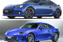 【スバル BRZ 新型】先代と並べると---ここが変わった 画像