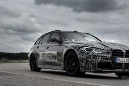 BMW M3 初の「ツーリング」、縦長グリルが確定…プロトタイプの写真 画像