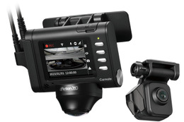 カーメイトから2カメラでも360度＋フロント＋リアの3画面記録が可能な世界初の新構造ドラレコ「ダクション 360D DC3600R」が新発売