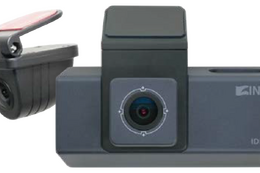 ミラーの裏にスッキリ収まるコンパクト設計でリーズナブルなエントリープライスの前後2カメラドライブレコーダー「IDR-06R」新発売 画像