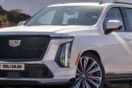キャデラックの最高級SUV『エスカレード』、大胆フェイスで今夏デビューへ…デザイン大予想 画像