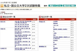 【大学入試2016】国公立2次試験の願書受付開始…予備校が速報 画像