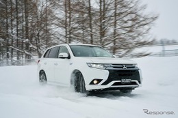 三菱 アウトランダーPHEV 開発車両に乗ってみた…さらに改良「コントローラブルで速くなる」 画像