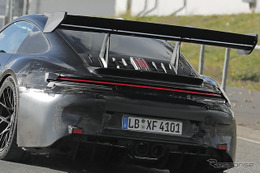 最後の非電動・非ターボの水平対向6気筒…ポルシェ『911 GT3 RS』をスクープ！ 画像