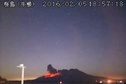 桜島噴火警報警戒レベル3、少量の降灰も 画像
