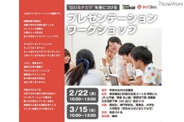 プレゼン指導のプロに学ぶ学生向けワークショップ2/22・3/15 画像