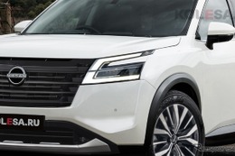 かつてのテラノ…日産『パスファインダー』改良新型、これが最終デザインだ！ 新エンジン導入も？