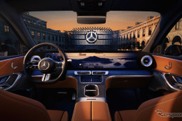 メルセデスベンツ『GLC』新型、インテリア先行公開…史上最大39.1インチディスプレイ採用 画像