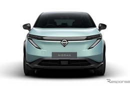 日産『アリア』改良新型を世界初公開へ、Vモーショングリルのない新デザインに…ジャパンモビリティショー2025