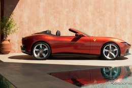 「デザインの完成度高すぎる」フェラーリの「新型スパイダー」がSNSで話題…「新たな赤色」にも注目 画像