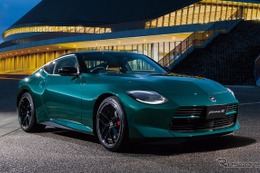 日産『フェアレディZ』改良新型、フロントにZエンブレム復活・新色「雲龍グリーン」採用…573万7600円から 画像