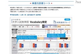 志望大・学部に必要な「単語力」を判定、英単語検定3/30 画像